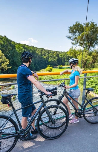 Chemnitztalradweg - Hängebrücke Auerswalde