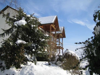 Chalet im Winter