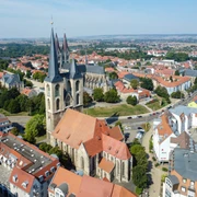 Aerial view of St. Martini, Halberstadt Luftaufnahme der St. Martini Halberstadt