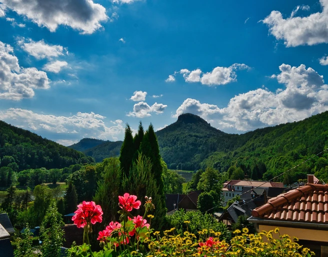 Blick zum Lilienstein