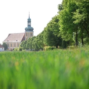 Blick auf die Wallfahrtskirche Rosenthal