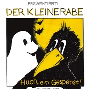 Der kleine Rabe_gespenst_a2.jpg Theaterplakat mit einem Raben und einem Gespenst, Titel “Huch, ein Gespenst!”, geeignet ab 3 Jahren.
