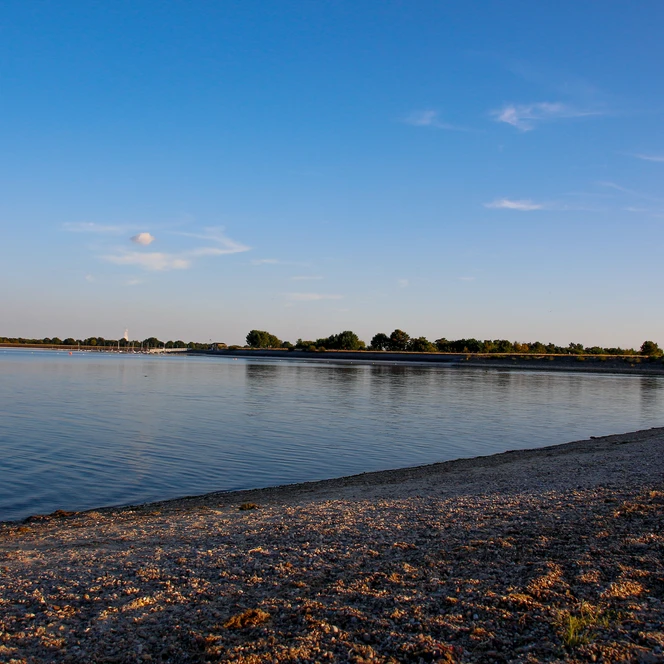 Speichersee Geeste – Sommerabend am Wasser, Blick auf See 01 ©Emsland Tourismus GmbH - Kopie.JPG