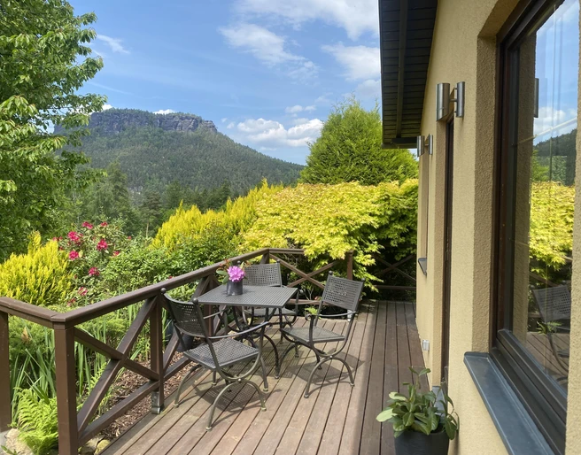 Terrassenblick auf den Lilienstein