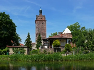 Hallescher Turm - Blick von der Wallgrabenpromenade