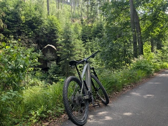 Kirnitzsch-Radweg im Nationalpark Sächsische Schweiz