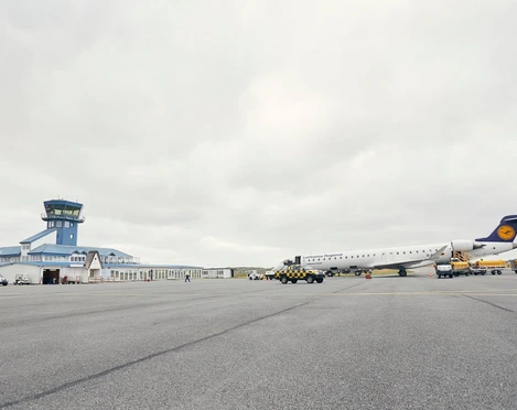 Ankunft am Flughafen in Westerland auf Sylt