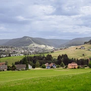 Ausblick auf Baiersbronn von der Wiedenberghütte