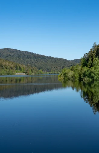 Stausee an der Schwarzenbach Talsperre