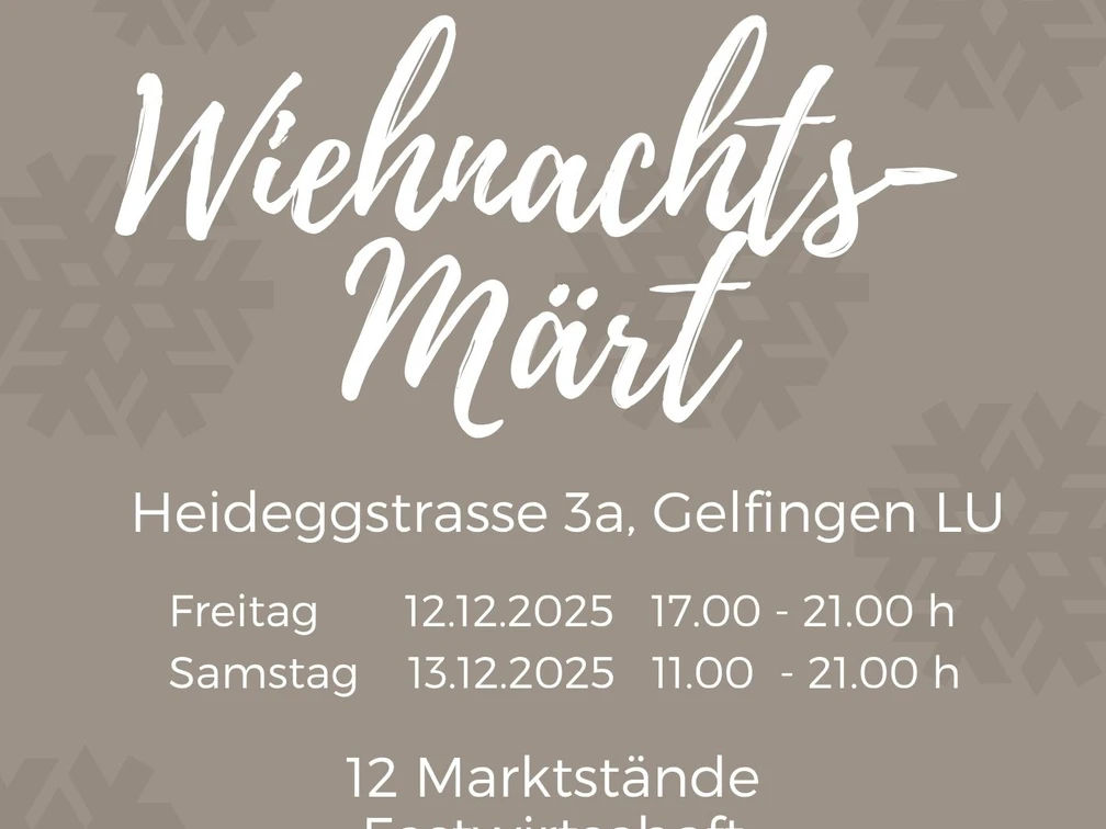 Wiehnachts Märt Gelfingen 2025