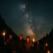Flammenzauber unter Sternen Flammenzauber unter Sternen