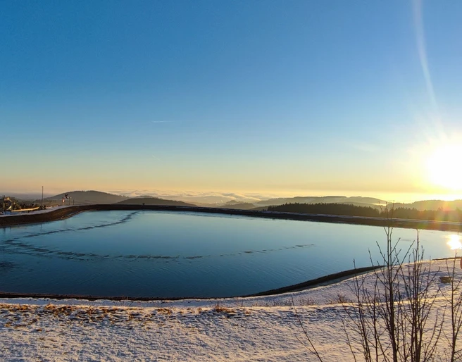 Sonnenaufgang auf dem Ettelsberg  Sonnenaufgang auf dem Ettelsberg