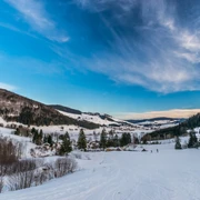 Blick auf den Skilift Hofeck