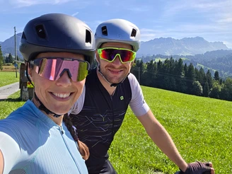 Noch kurz ein Selfie vor der superschönen Kulisse