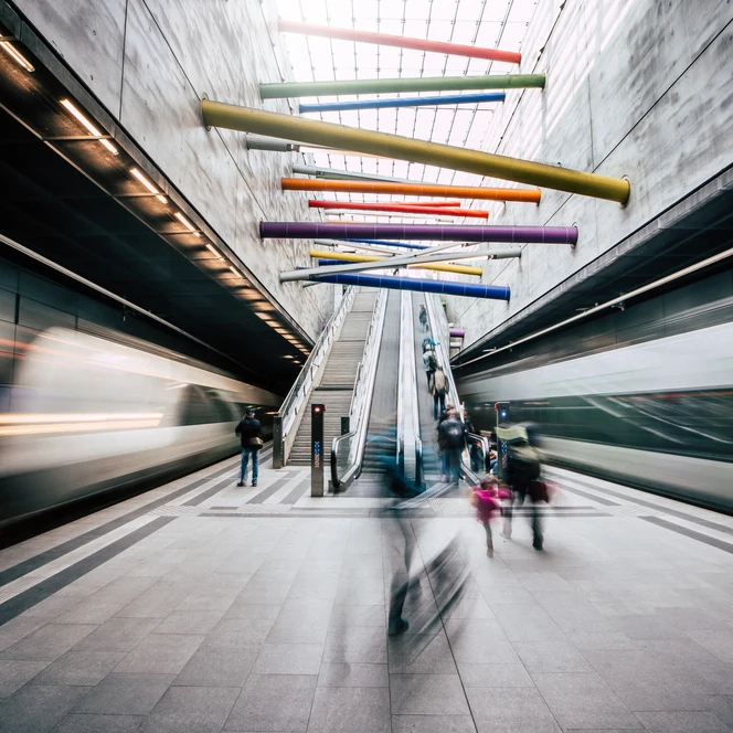 Arrival via the Leipzig City Tunnel at Bayerischer Bahnhof station | Leipzig Convention Bureau
