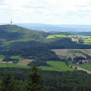 Wüstegarten mit dem Kellerwaldturm, Hohes Lohr, Haddenberg und Battenhausen