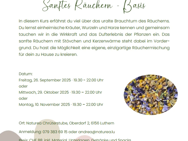 Sanftes Räuchern Basis