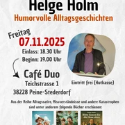 8f117fc07b38815d841f887ee8df50.png Plakat Helge Holm Humorvolle Alltagsgeschichten
