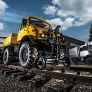 Unimog meets railroad