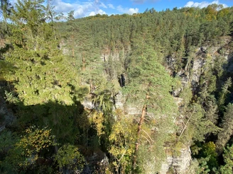 Aussicht auf Kamnitz und Grundmühle