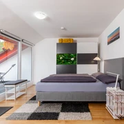 BEDROOM, INSIDE, OUTSIDE