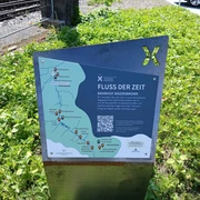 Stele Im Fluss der Zeit "Bahnhof Baiersbronn"