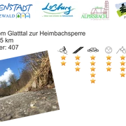 Tour 5 Glatttal und Heimbachsperre