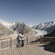 Aussicht bei den View Points der Aletsch Arena Aussicht bei den View Points der Aletsch Arena