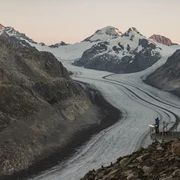 Aussicht bei den View Points der Aletsch Arena Aussicht bei den View Points der Aletsch Arena