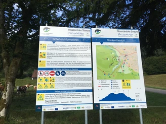 Starttafeln Freudenstadt MTB Strecke