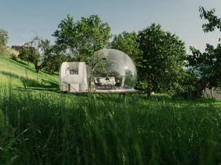 Bubble Tent Bubble Tent mit PanoramasichtBubble Tent with panoramic viewTente à bulles avec vue panoramique