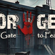 Horrorgeticon Halloween (c) Energeticon.jpg Poster mit düsterem Gebäude im Hintergrund und Schriftzug 'Horrorgeticon'.