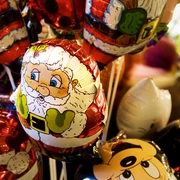 Nikolaus Luftballon am Stiel