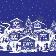 Kambly Weihnachtsmarkt Scherenschnitt Key Visual