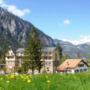 Hotel Kurhaus Grimmialp im Sommer