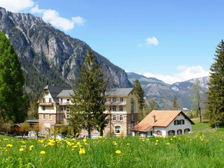 Hotel Kurhaus Grimmialp in summer