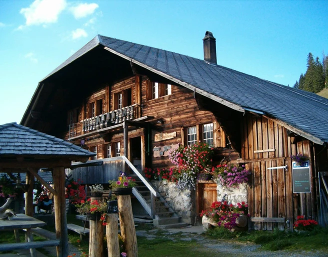 Schwarzenberg mountain restaurant exterior view