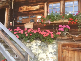 Schwarzenberg mountain restaurant entrance area