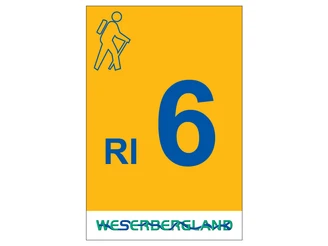 Markierung Wanderweg RI6 Rinteln
