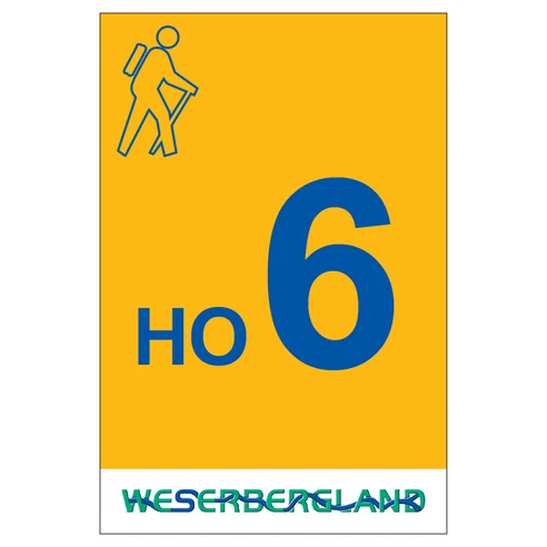 Markierung Wanderweg HO6 Hessisch Oldendorf