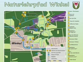 Lageplan Naturlehrpfad Gifhorn-Winkel Lageplan Naturlehrpfad Gifhorn-Winkel