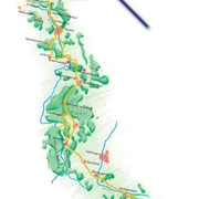 Pilgerweg Loccum-Volkenroda Übersichtskarte des Pilgerweges von Loccum nach Volkenroda, mit markierten Stationen und Umgebung.