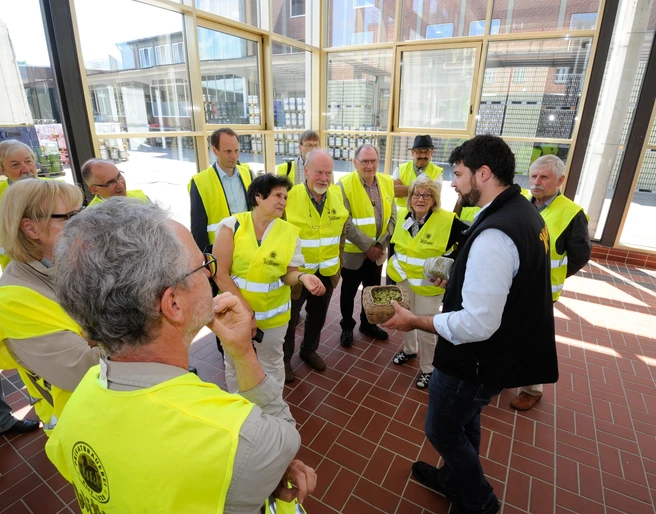 Führung in der Wittinger Brauerei Besuchergruppe bei einer Führung in der Wittinger Brauerei
