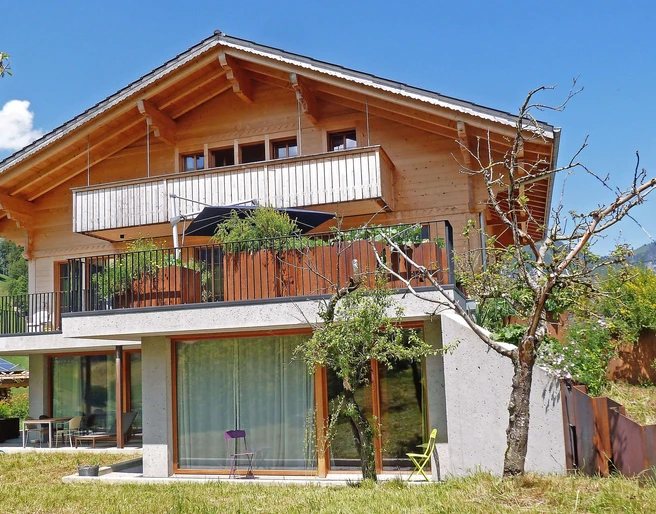 Exterior view summer terrace Chalet Park