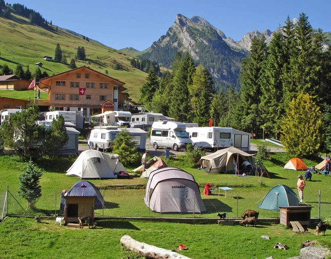 Camping Eggmatte en été