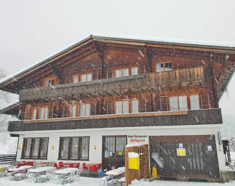 Hotel Spillgerten with snow in winter