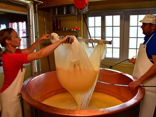 alpkaesereibesichtigung-aeschiallmi-kaese-abtropfen