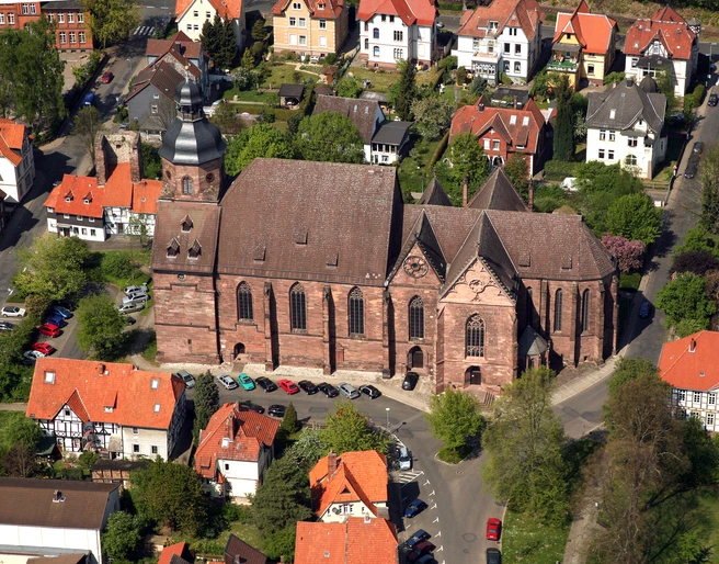 Münsterkirche Sankt Alexandri Luftaufnahme Münsterkirche Sankt Alexandri Luftaufnahme