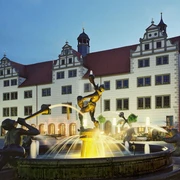 Marktplatz Torgau mit Renaissance-Rathaus