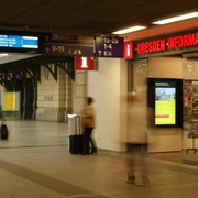 Dresden Information im Hauptbahnhof
